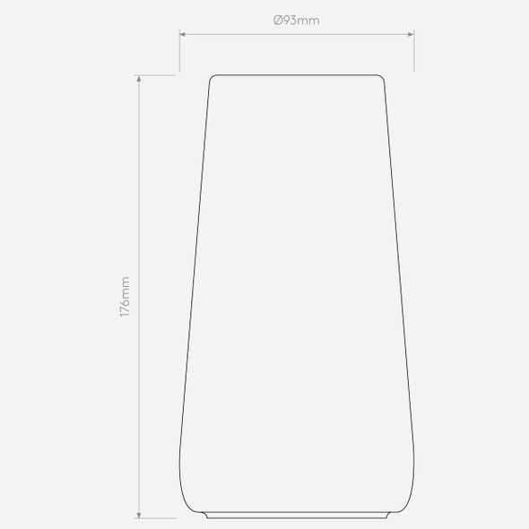 Beauville Glass - White (Opal)