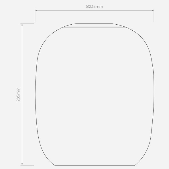 Curve Glass 285 - Clear Glass