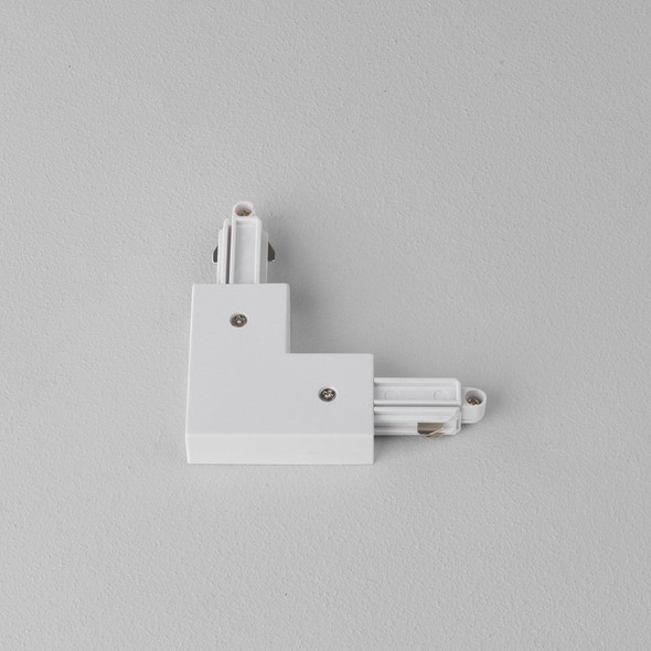 Track 90° Corner Connector Right - Matt White
