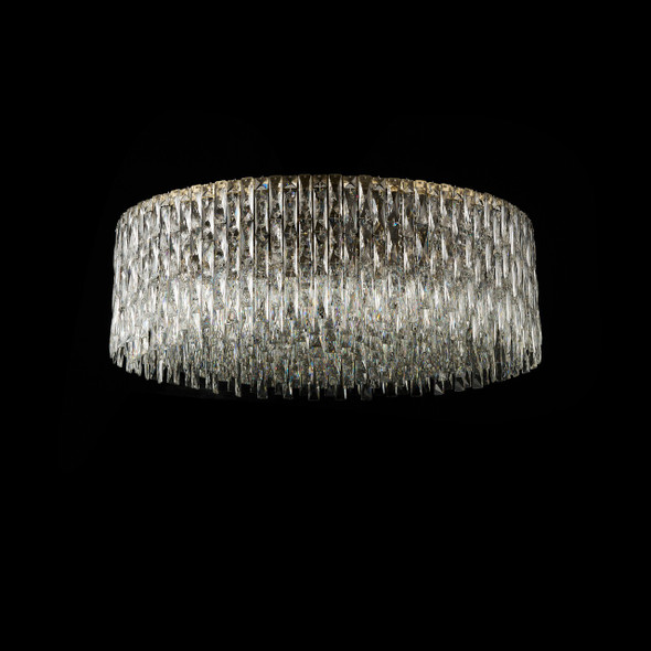 Dimmable Flush Chandelier in Bronze Finish