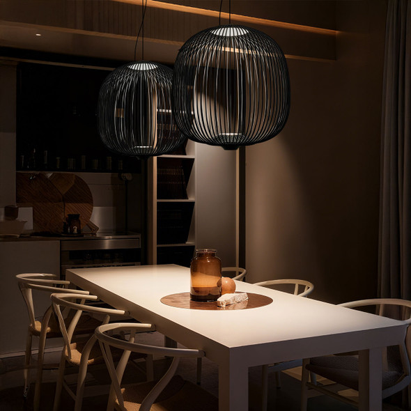 Black Wire Dimmable LED Pendant Light- Interior 1