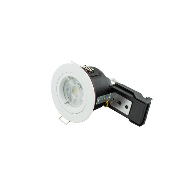 Open Back GU10 Downlight IP20 Fire Rated – White Fixed Trim Ceiling Fitting