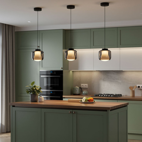 LED Pendant Light Over Kitchen Island-1