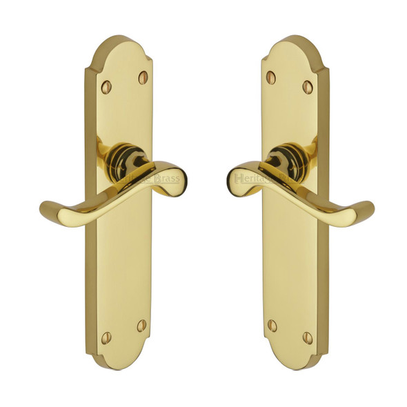 Savoy Long Door Handle on Plate