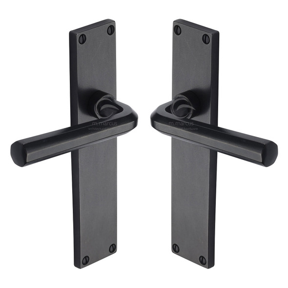 Rustic Bronze Door Handle Octave Design