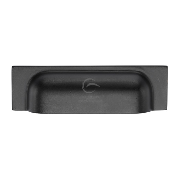 Matt Black Iron Military Cabinet Drawer Pull