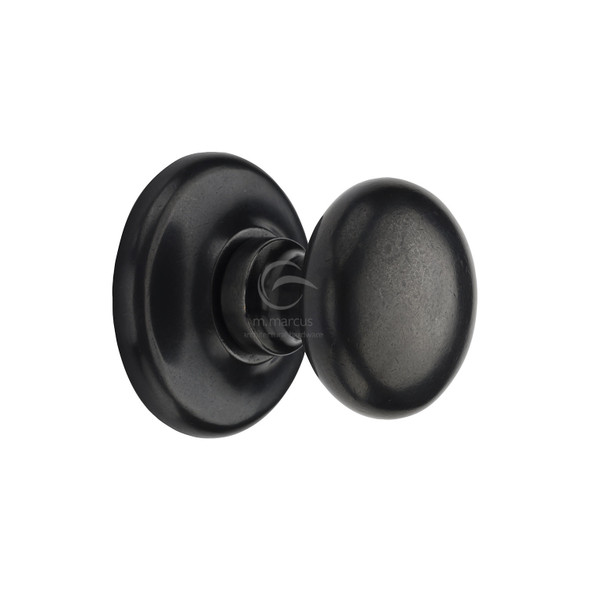 Rustic Bronze Round Centre Door Knob 3"