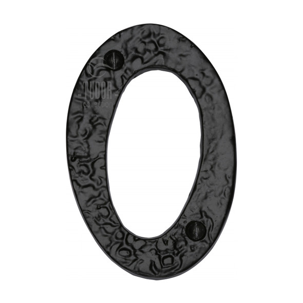 Black Iron Numeral 0