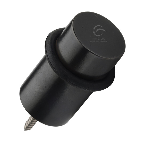 Rustic Bronze Door Stop with Rubber Stopper