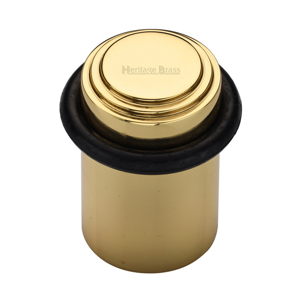 Heritage Brass Round Door Stop Stepped