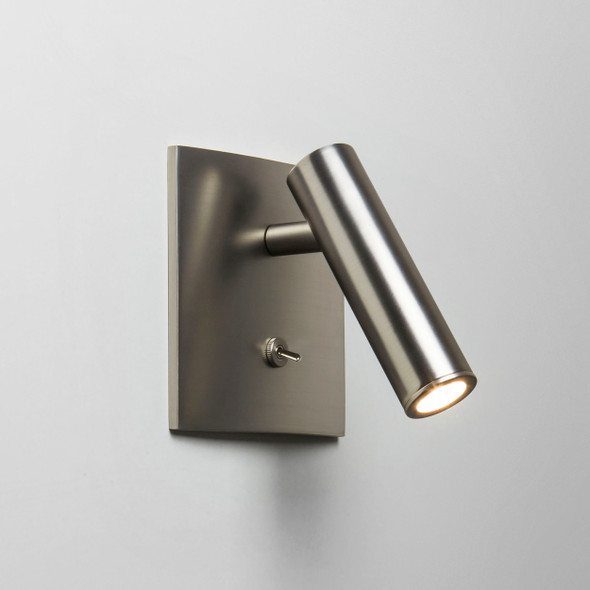 Enna Square Switched LED - Matt Nickel