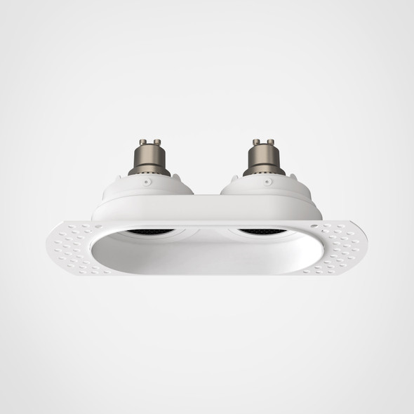 Trimless Round Twin Adjustable - Matt White