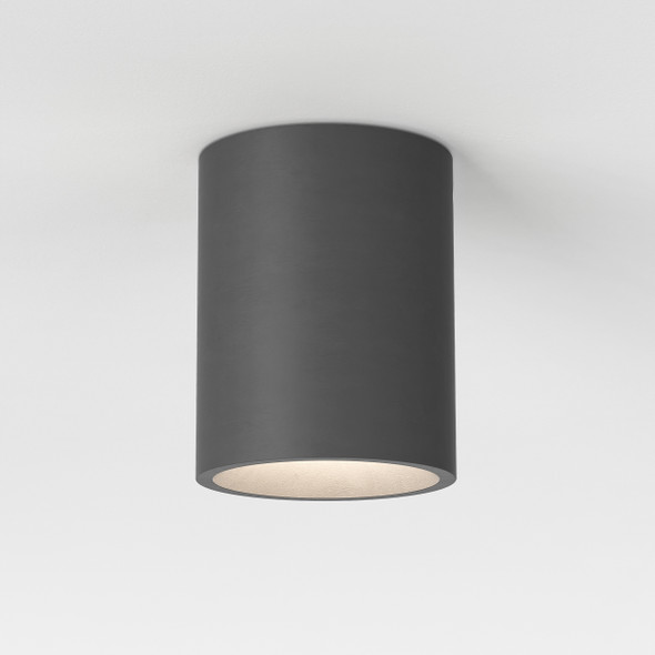 Kos Round 140 Coastal - Charcoal Concrete