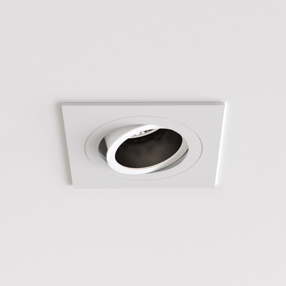 Pinhole Slimline Square Adjustable Fire-Rated - Matt White