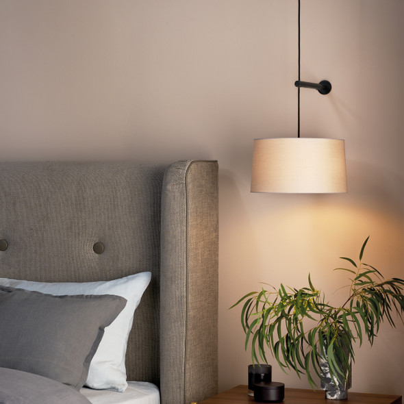 Tapered 320 Pendant Shade - Putty Fabric