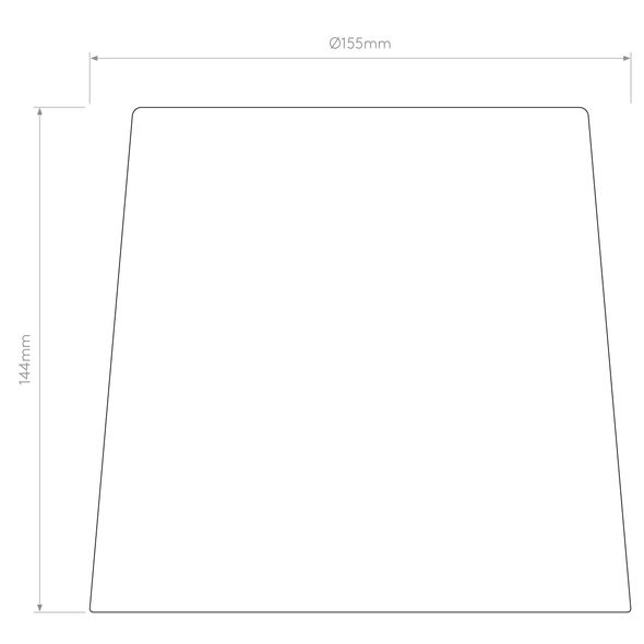 Tapered Drum 155 - White Fabric