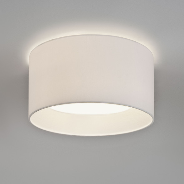 Bevel Round 450 - White Fabric