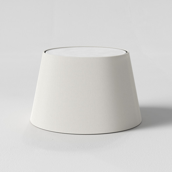 French Drum 330 Shade (2 Pack) - White Fabric