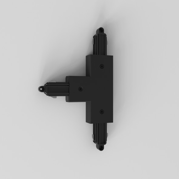 T Connector Left Farside Earth - Matt Black