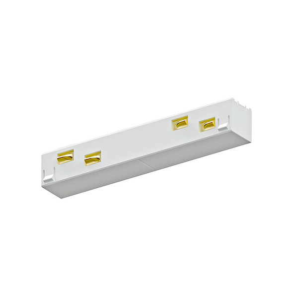 48V Track Straight Connector - White