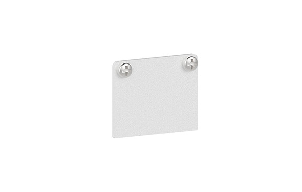 48V Single Track End Cap - Matt White
