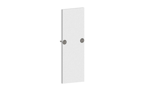 48V Double Track End Cap - Matt White