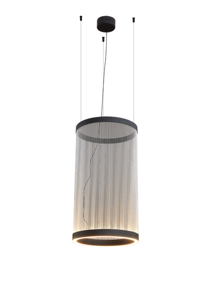 Pendant Light with Cylindrical Filament Shade