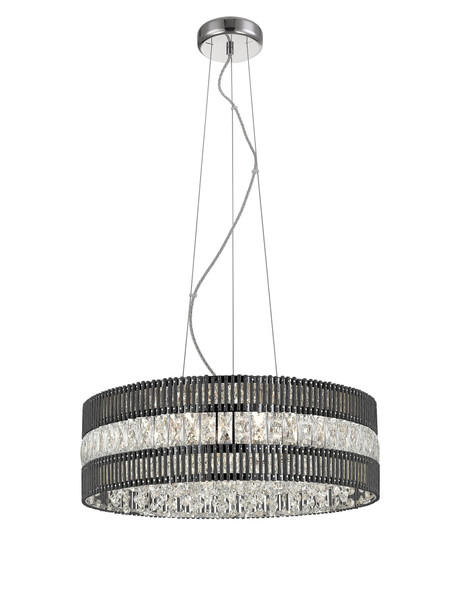 Pendant Light with Crystal Accents - 7-Light  G9 in Multi Finish