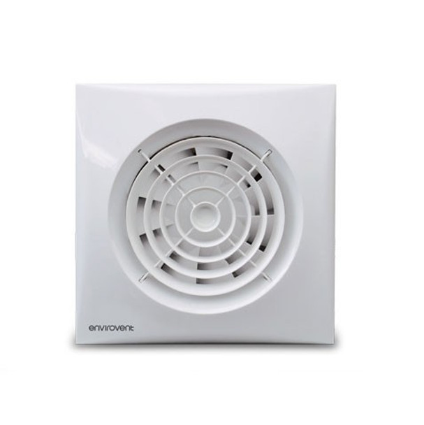 Silent 100T12V Extractor Fan in White Finish