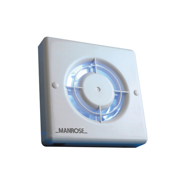 XT100 Range Bathroom Fan with Automatic Shutters +Timer