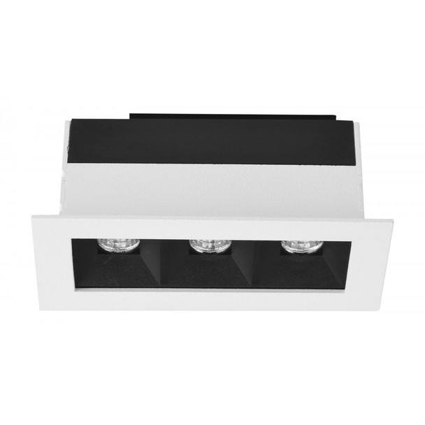 Square 6W Dimmable LED Downlight in Matt White 3000K
