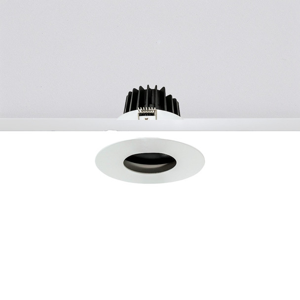 Adjustable 10W Dimmable Baffle LED Downlight in Matt White