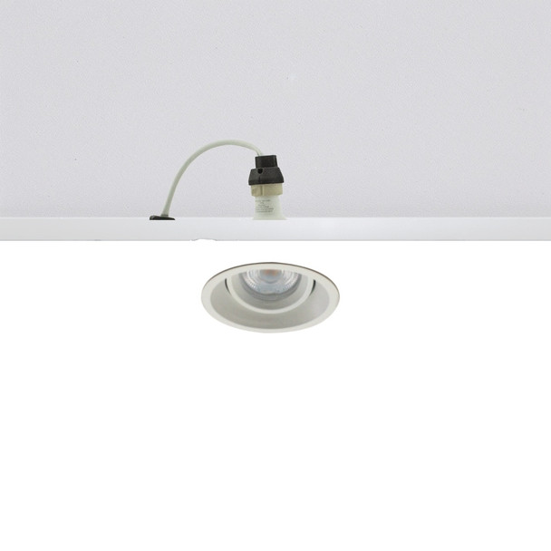 Die Cast Aluminium Tiltable GU10 Downlight in Matt White