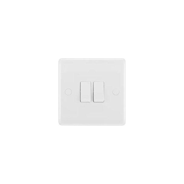 Nexus White 20A 2 Way Double Rocker Switch