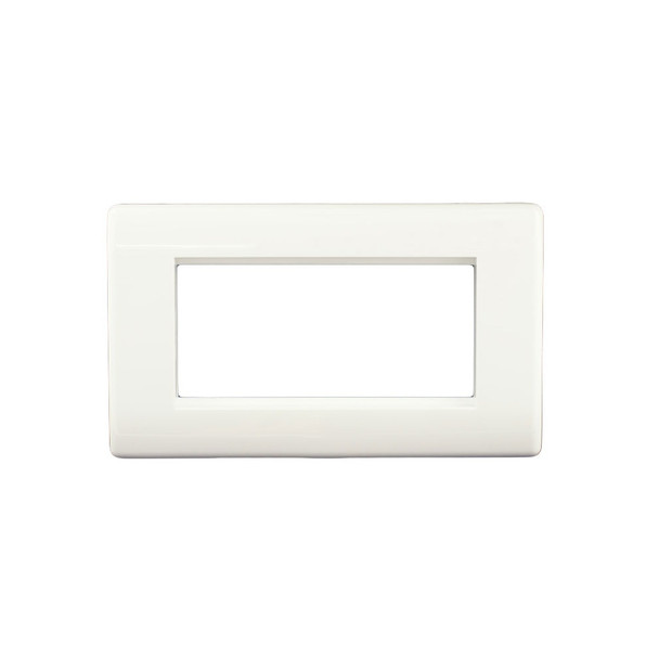 Nexus White Plastic Front Plate 4 Module
