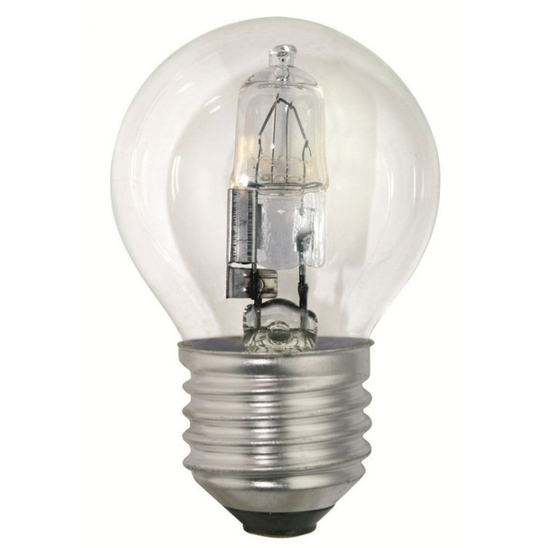 28 Watt ES E27 Clear Golf Ball Energy Saving Halogen Bulb