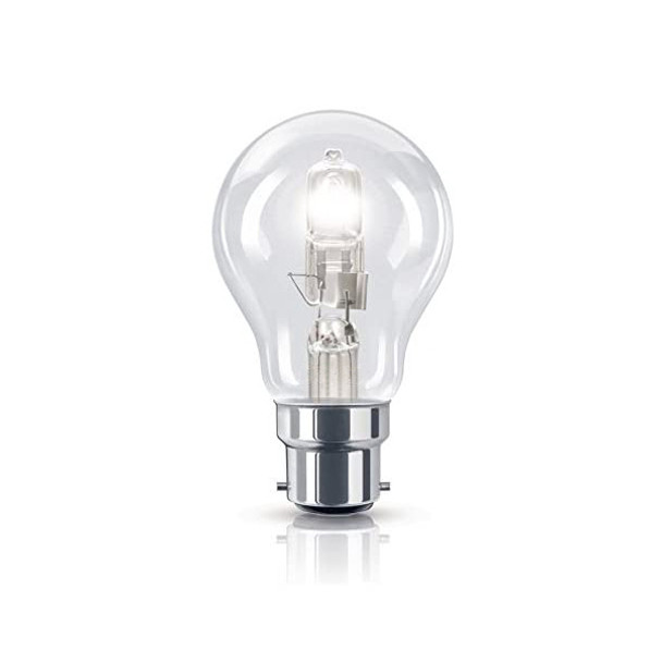 28 Watt BC B22 Bayonet Cap Clear Golf Ball Energy Saving Halogen Bulb