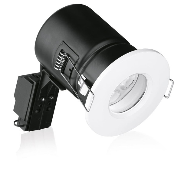 EN-FD103W Fixed IP65 Fire Rated Downlight in White GU10