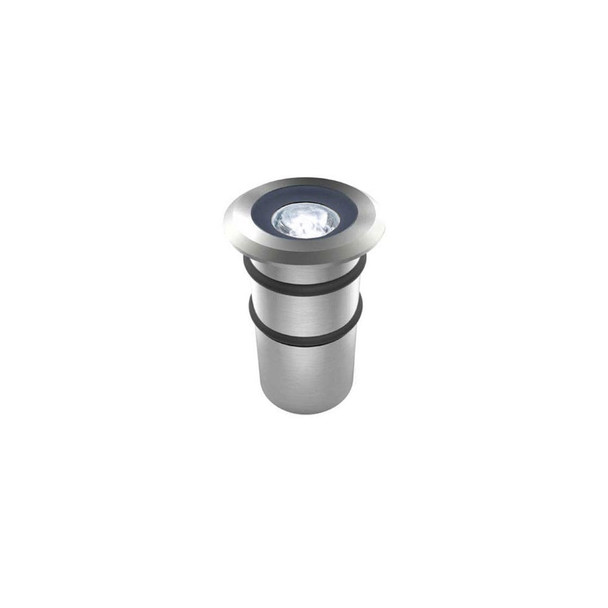 1w Mini Ground LED Outdoor Decking or Wall Light in 316 6000K IP68