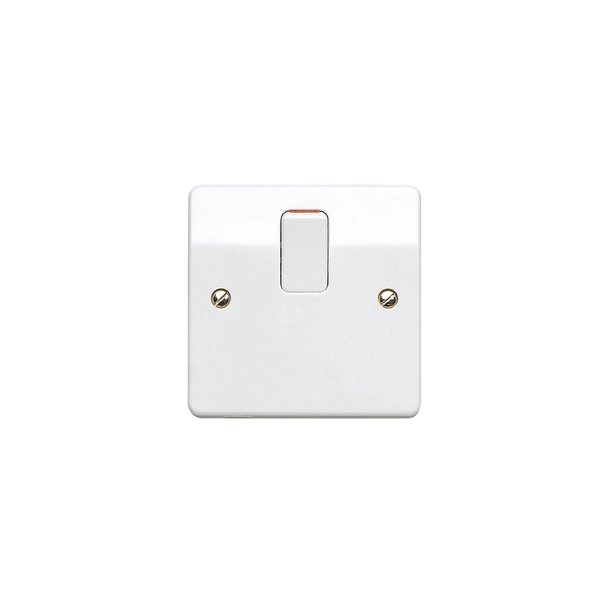 Logic Plus K5403 20 Amp DP Switch + Base Flex Outlet  in White