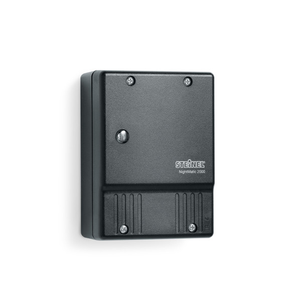 Steinel NightMatic 2000 Photoelectric Lighting Controller in Black IP54