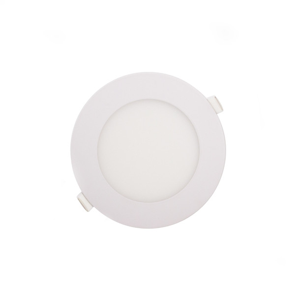 Recessed Round LED Panel 3000K 12W in White Finish