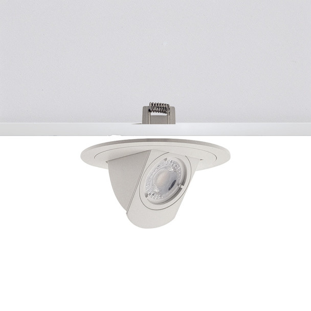 Shopfitter Adjustable GU10 Downlight with Tiltable Trim