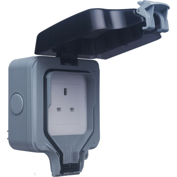 1 Gang Outdoor Socket IP66 Open Box