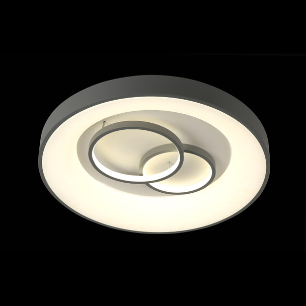 Modern LED Flush Light in Grey Finish CTT 3000K-5000K