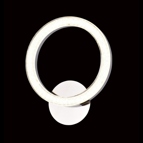 Annabelle Modern Ring LED Wall Light in Chrome