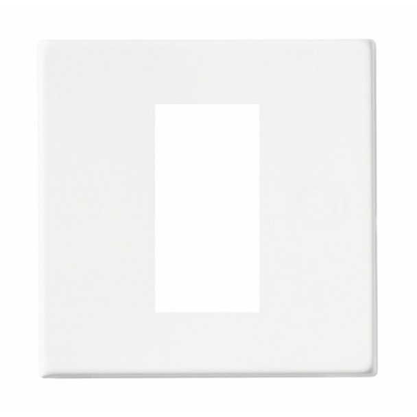 Hartland CFX EuroFix Gloss White Single Plate complete with 1 EuroFix Aperture 25x50mm and Grid