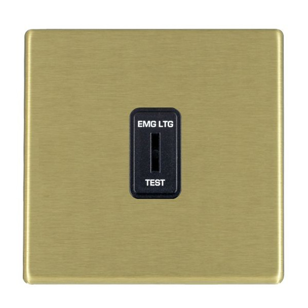 Hartland CFX Satin Brass 1 gang 20AX 2 Way Key switch EMG LTG TEST Black
