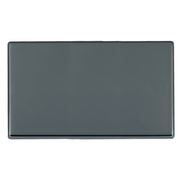 Hartland CFX Black Nickel Double Blank Plate