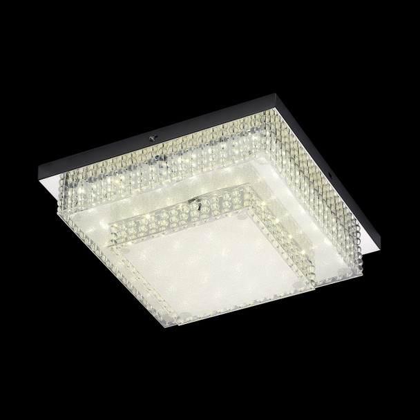 Julieta Square LED Flush Light in Chrome Finish